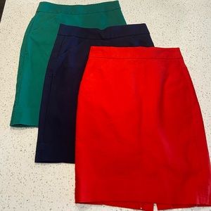 J. Crew Pencil Skirt - All 3 Together